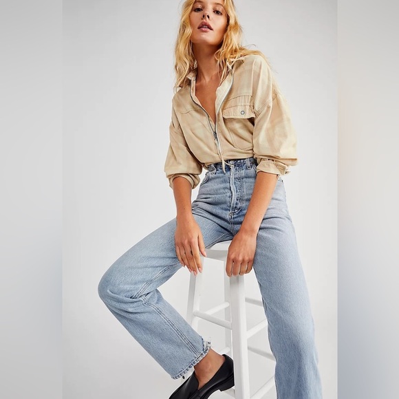 NWT AGolde 90’s Pinch High Rise Straight Size 33 - Picture 3 of 16